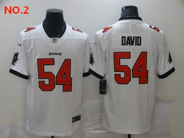 Men's Tampa Bay Buccaneers 54 Lavonte David Jesey NO.2;